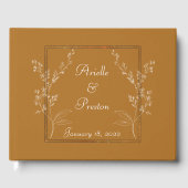 Elegant goud en wit gastenboek (Voorkant)