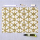 Elegant goud en wit geometrisch patroon tissuepapier (Craft)