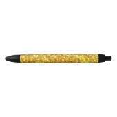 Elegant goud en wit glitter zwarte inkt pen (Voorkant)
