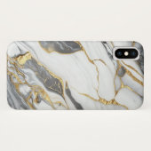 Elegant goud en wit marmer Case-Mate iPhone case (Achterkant (horizontaal))