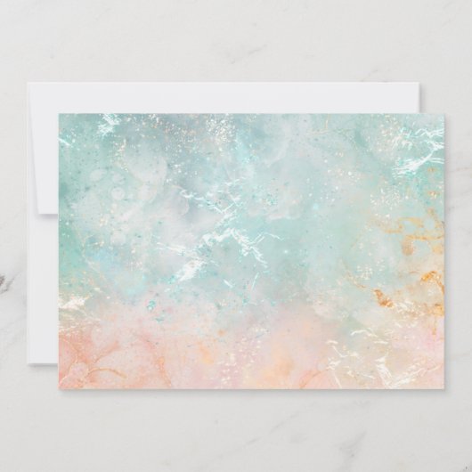 Elegant Goud en Witte Dubbele Gepersonaliseerde Gr Notitiekaartje (Achterkant)