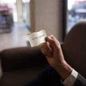 Elegant goud en zilver metallic visitekaartje