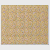 Elegant goud en zilver scroll damast cadeaupapier (Vlak)