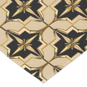 Elegant goud en zwart geometrisch patroon korte tafelloper (Hoek)
