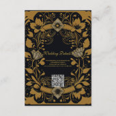 Elegant goud-en-zwart ontwerp informatiekaartje (Voorkant)