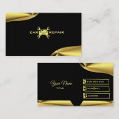 Elegant goud en zwart Visitekaartje (Voorkant / Achterkant)