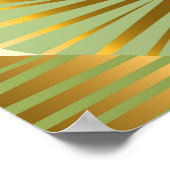 elegant goud exotische bladeren naadloos patroon o poster (Hoek)