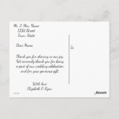 Elegant, Goud, Faux Folie, Dank u, Aangepaste foto Briefkaart (Achterkant)