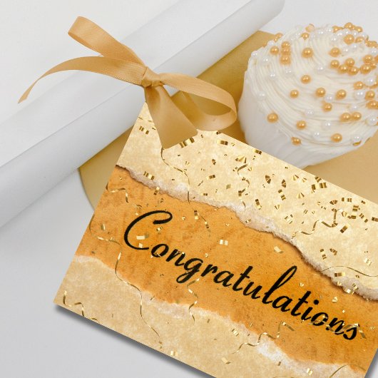 Elegant Goud Felicitaties Kaart