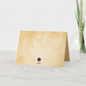 Elegant Goud Felicitaties Kaart (Achterkant)