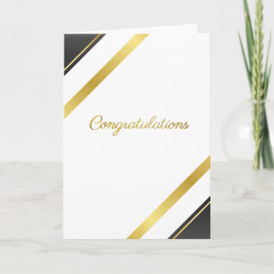 Elegant Goud Felicitaties - Speciale Prestatie Kaart