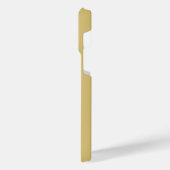 Elegant Goud Geborsteld Metaal Naam iPhone Hoesje (Linkerkant)