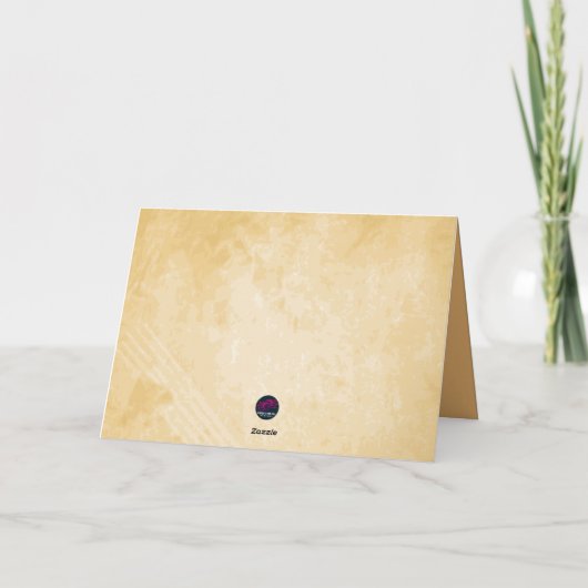 Elegant goud gefeliciteerd kaart (Achterkant)