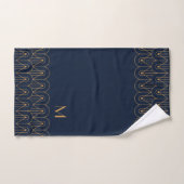 Elegant goud geometrisch art deco ontwerp bad handdoek (Handdoek)