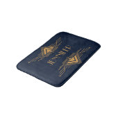 Elegant goud geometrisch art deco ontwerp badmat (Gekanteld)