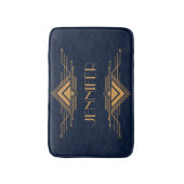 Elegant goud geometrisch art deco ontwerp badmat (Voorkant Verticaal)