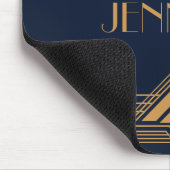 Elegant goud geometrisch art deco ontwerp muismat (Hoek)