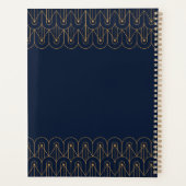 Elegant goud geometrisch art deco ontwerp planner (Achterkant)