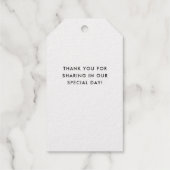 Elegant goud geometrisch | Dank u Cadeaulabels (Achterkant)