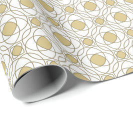 Elegant goud geometrisch inpakpapier