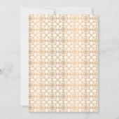 Elegant Goud Geometrisch Islamitisch Moslim Bruilo Kaart (Achterkant)