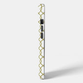 Elegant Goud Geometrisch Patroon iPhone case 15 (Achterkant / Links)