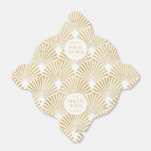 Elegant Goud Geometrische Art Deco Vrijgezellenfee Bedankdoosjes (Uitgevouwen)