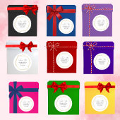 Elegant goud geometrische dank u bruiloft gunst ronde sticker