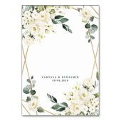 Elegant Goud Geometrische Huwelijksbijlage Kaarten (Achterkant)