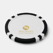 Elegant Goud Gepersonaliseerde Groomsmen Poker Chips (Enkel)