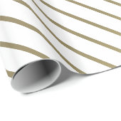 Elegant Goud Gestreept Glamoureus Glanzend Ontwerp Cadeaupapier (Rol Hoek)