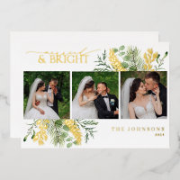 Elegant Goud Getrouwd & Helder Botanische Foto