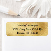Elegant Goud Glam Adres- Bruiloft, Partij Etiket (Insitu)
