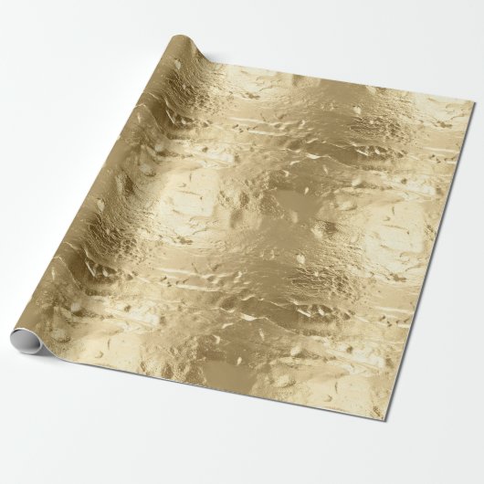 Elegant Goud Glam Cadeaupapier (Uitgerold)