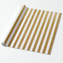 Elegant goud glinsterend gestreept inpakpapier