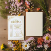 Elegant Goud Glitter Bruiloft Schema Kaart