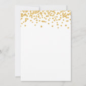 Elegant Goud Glitter Confetti Surprise Sweet 16 Kaart (Achterkant)