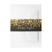 Elegant Goud Glitter Diamanten Bruiloft Uitnodigingen Wikkel (Voorkant Voorbeeld)