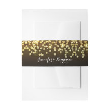 Elegant Goud Glitter Diamanten Bruiloft