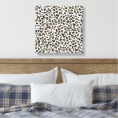 Elegant goud glitter luipaard patroon canvas afdruk (Insitu (Slaapkamer))