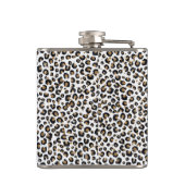 Elegant goud glitter luipaard patroon heupfles (Achterkant)