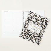 Elegant goud glitter luipaard patroon planner (Display)
