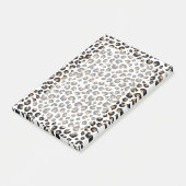 Elegant goud glitter luipaard patroon post-it® notes (Schuin)