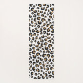 Elegant goud glitter luipaard patroon yogamat (Achterkant)