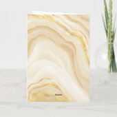 Elegant Goud Glitter Marmer Sweet 16 Verjaardag Kaart (Achterkant)