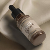 Elegant Goud Glitter Neutraal Beige Kosmetische Fl Etiket