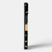 Elegant Goud Glitter Sparkle Black Personaliseer Case-Mate iPhone Case (Achterkant / Rechts)