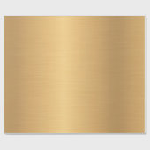 Elegant Goud Gouden Geel Cadeaupapier (Vlak)