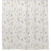 Elegant goud grijs douchegordijn (Voorkant)