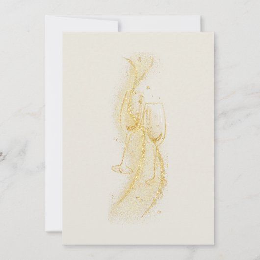 Elegant Goud Grijs Juicht op Jaren Pensioenfeest Kaart (Achterkant)